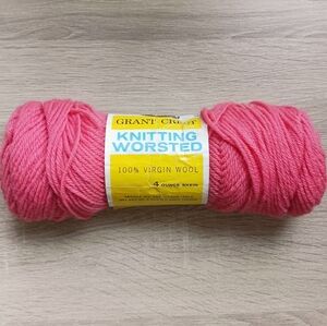 Vintage Grant Crest Pink Knitting Worsted Yarn